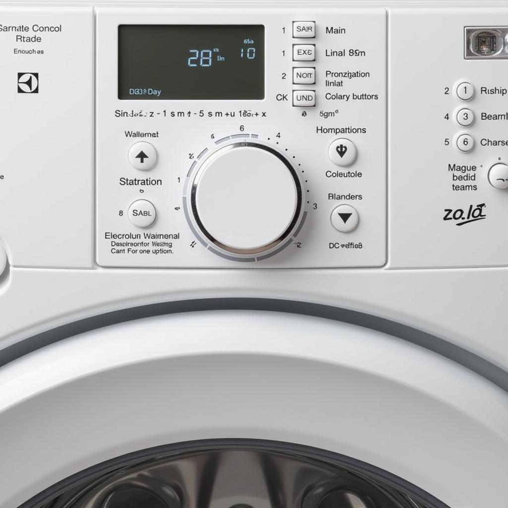 Máy giặt Electrolux không bấm được nút Start - Kiểm tra bảng điều khiển