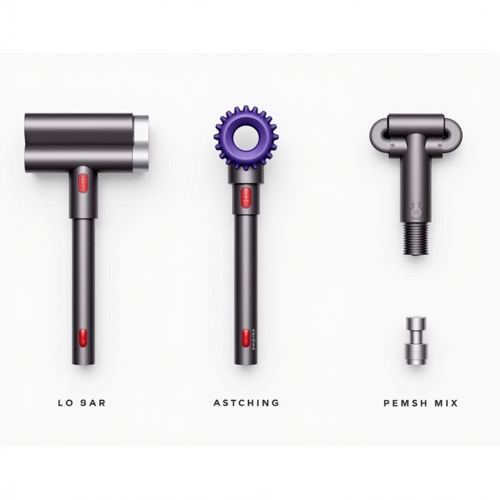 Máy hút bụi Dyson V7: Phụ kiện đa dạng