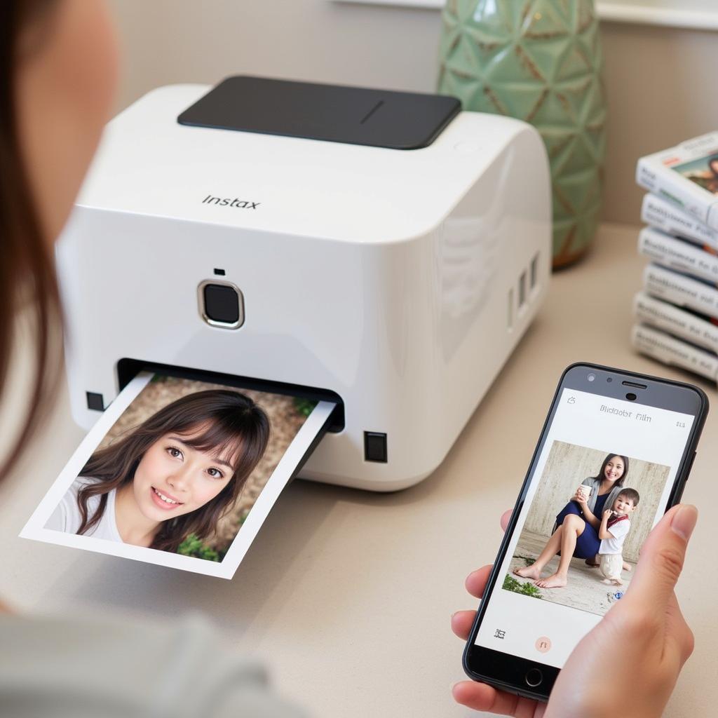 Kết nối máy in Instax với điện thoại