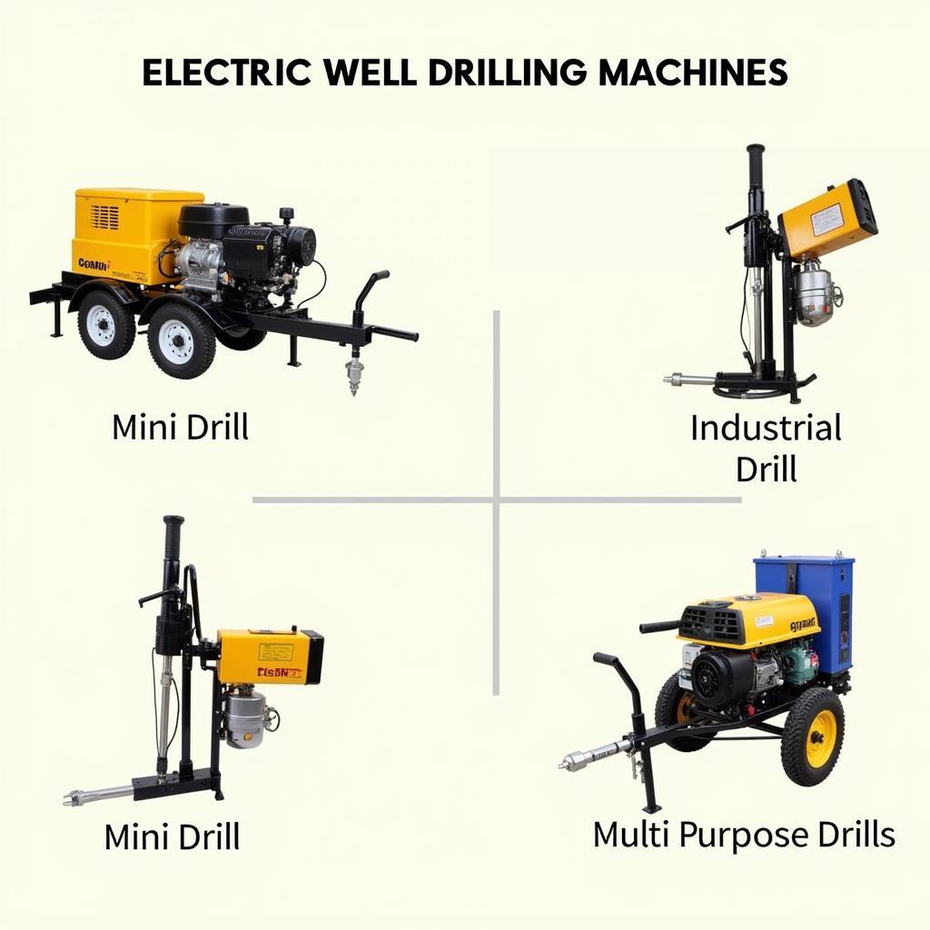 Các loại máy khoan giếng bằng điện phổ biến