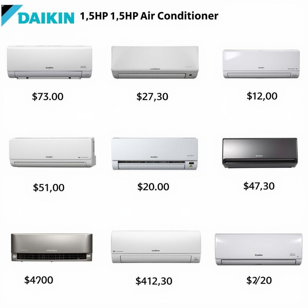 Máy lạnh Daikin 1.5 HP đa dạng model