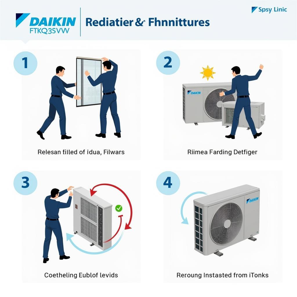 Máy lạnh Daikin FTKQ35SVMV lắp đặt bảo dưỡng