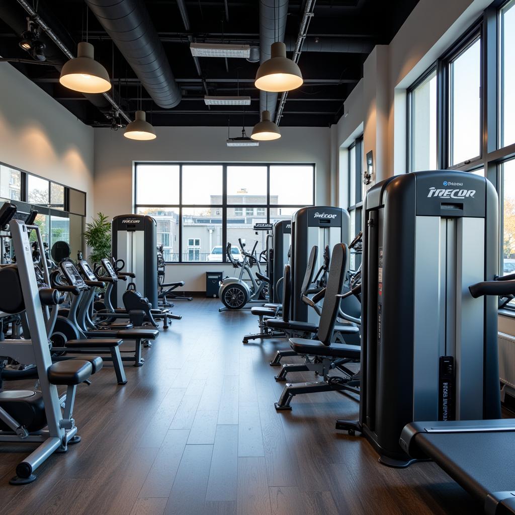 Máy tập Precor trong phòng gym