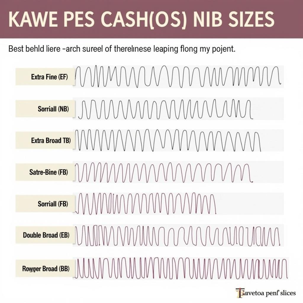 Các loại ngòi bút Kaweco