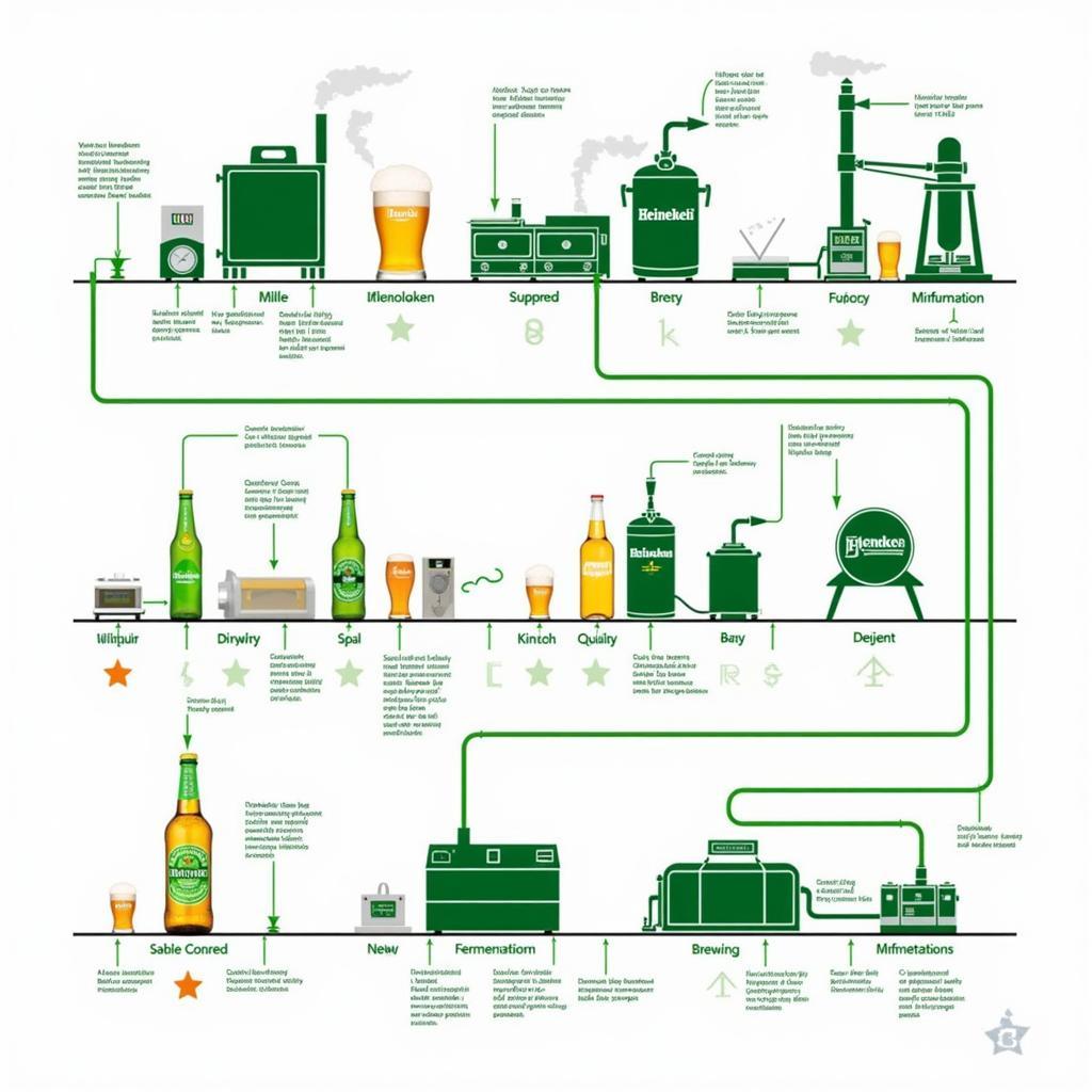 Quy trình sản xuất bia Heineken