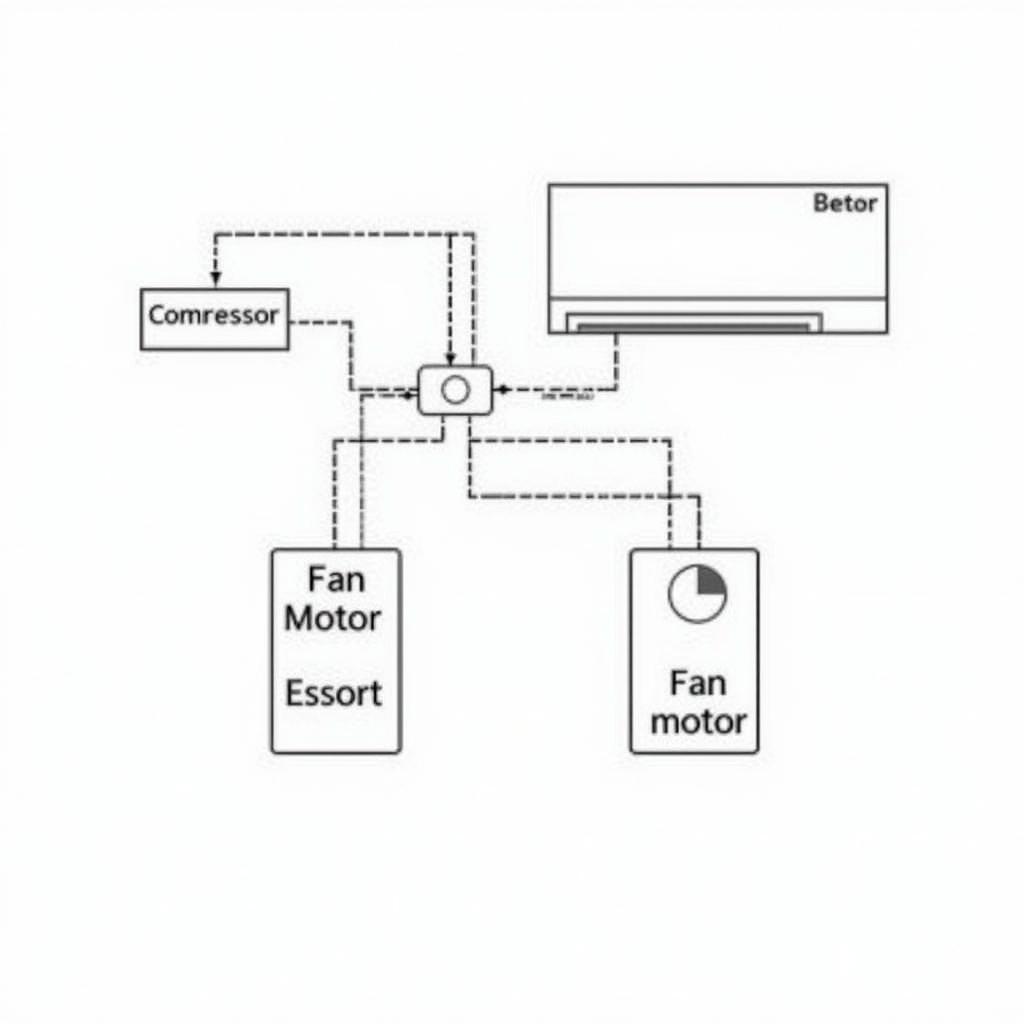 Sơ đồ mạch điện máy lạnh mono cơ bản