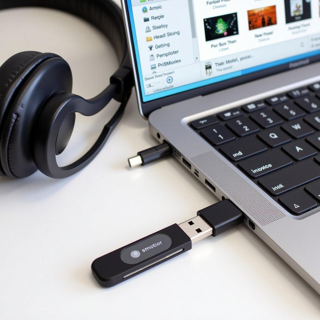 Chuẩn bị tải nhạc vào USB