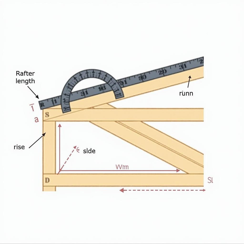 Tính độ dốc mái nhà