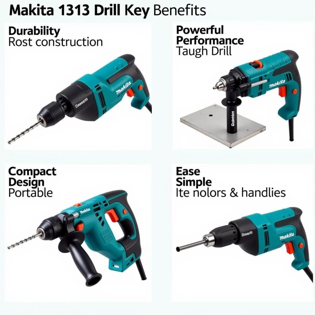 Ưu điểm của máy khoan Makita 1313