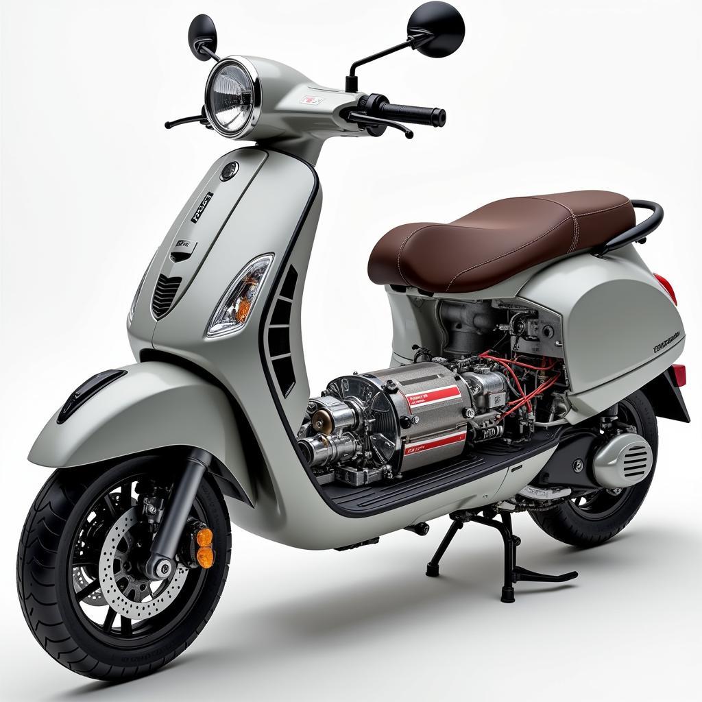 Động cơ xe máy điện Vespa Nioshima 2018