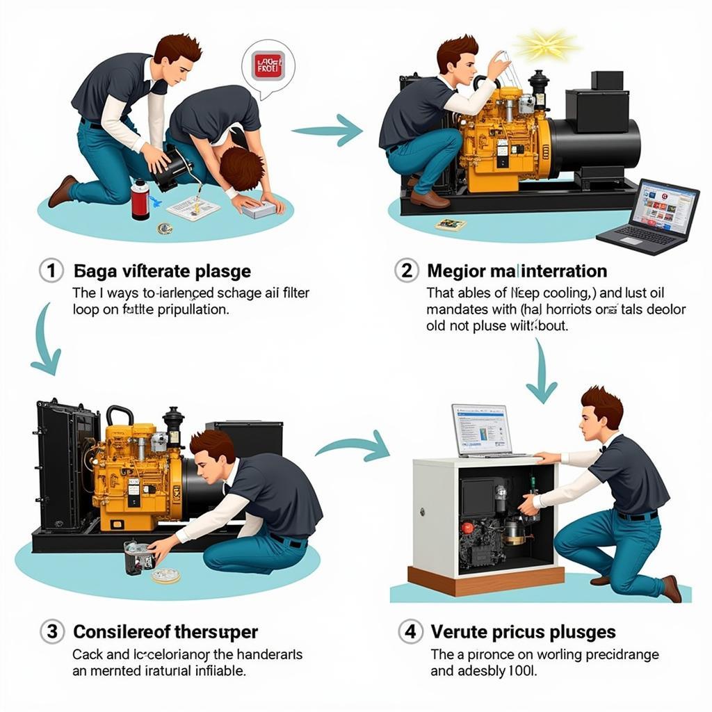 Bảo trì máy phát điện 3 pha 20kva cũ