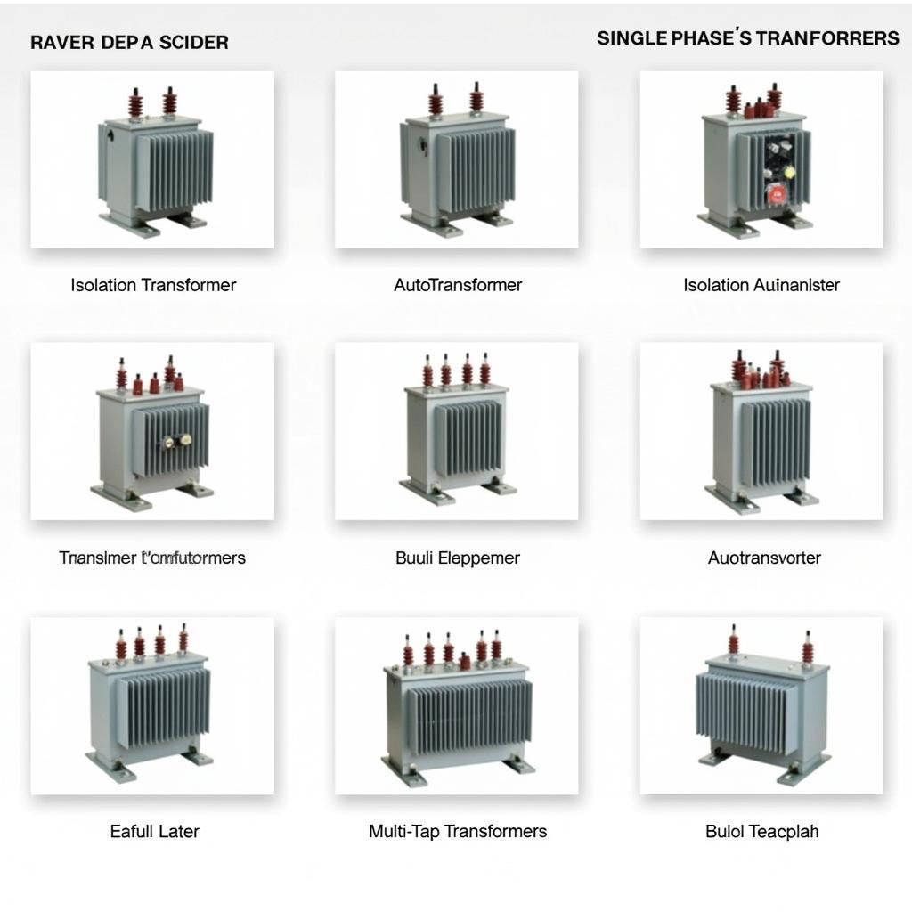 Các Loại Máy Biến Áp 1 Pha