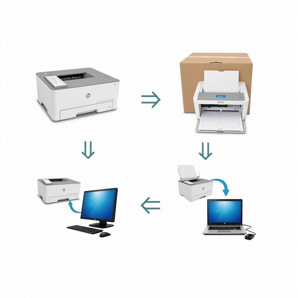 Cài đặt máy in HP LaserJet Pro M402dne