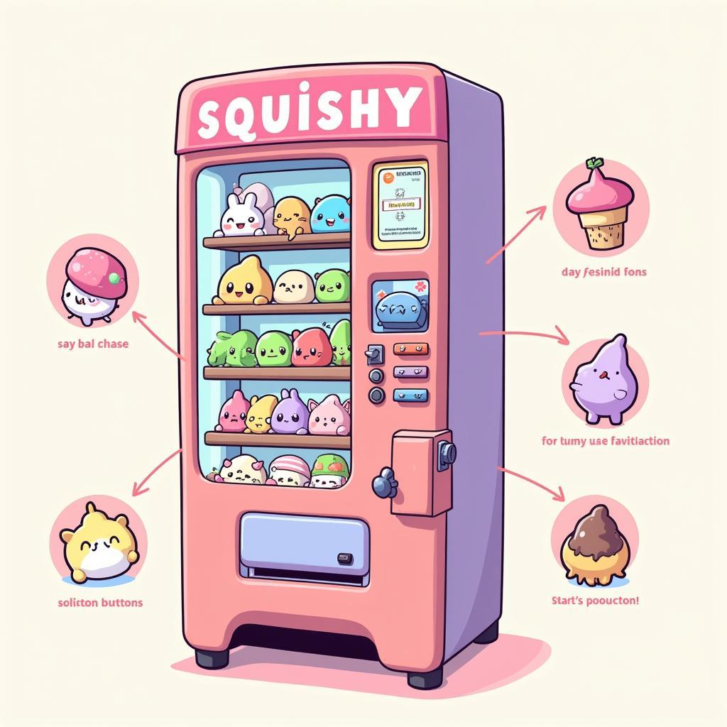 Máy bán squishy hoạt động như thế nào?