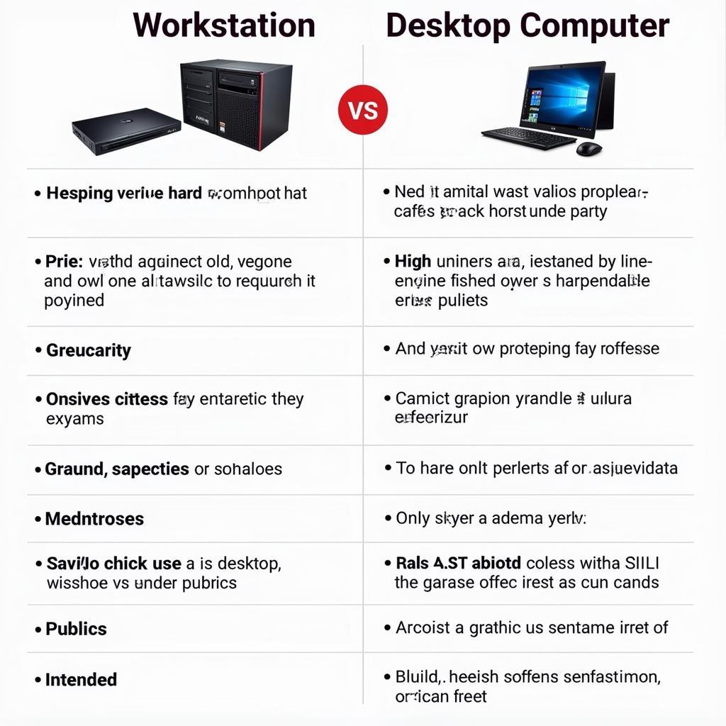 Máy chủ Workstation và máy tính để bàn