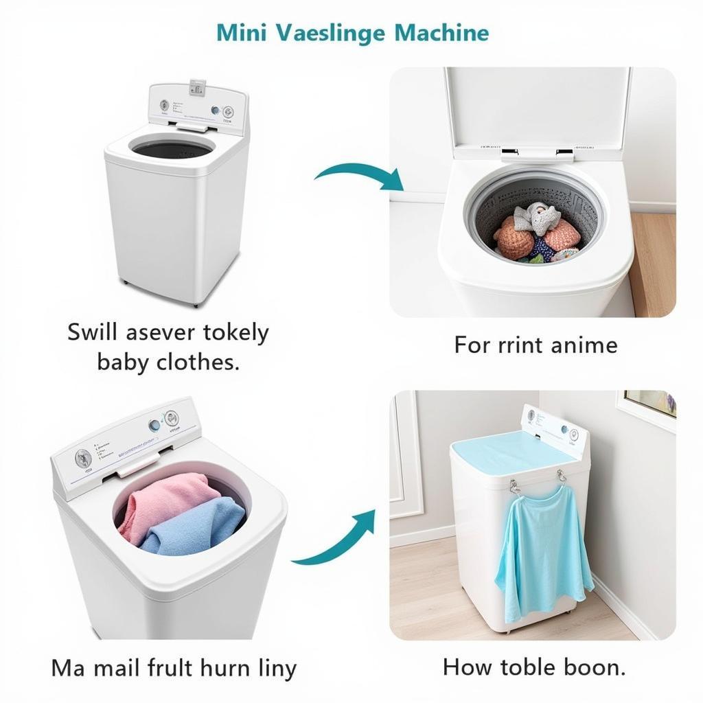 Máy giặt mini: Giải pháp tiện lợi