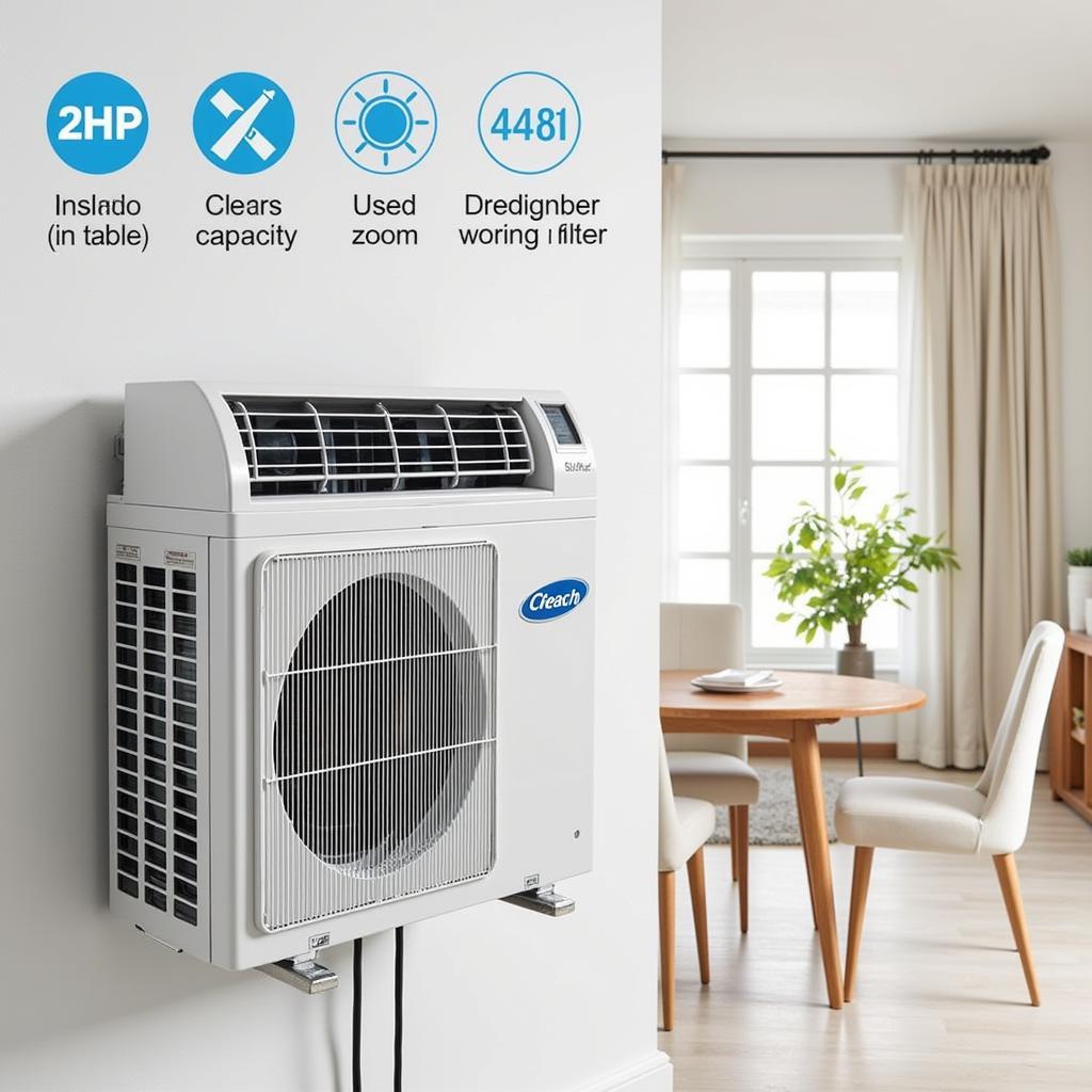 Máy lạnh cũ 2HP cho không gian rộng