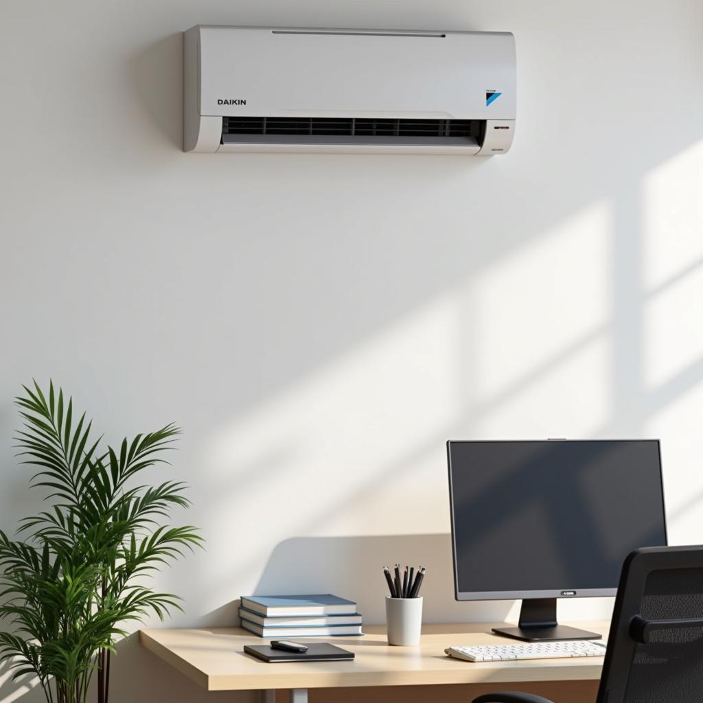 Máy lạnh Daikin 1 HP lắp đặt trong phòng làm việc