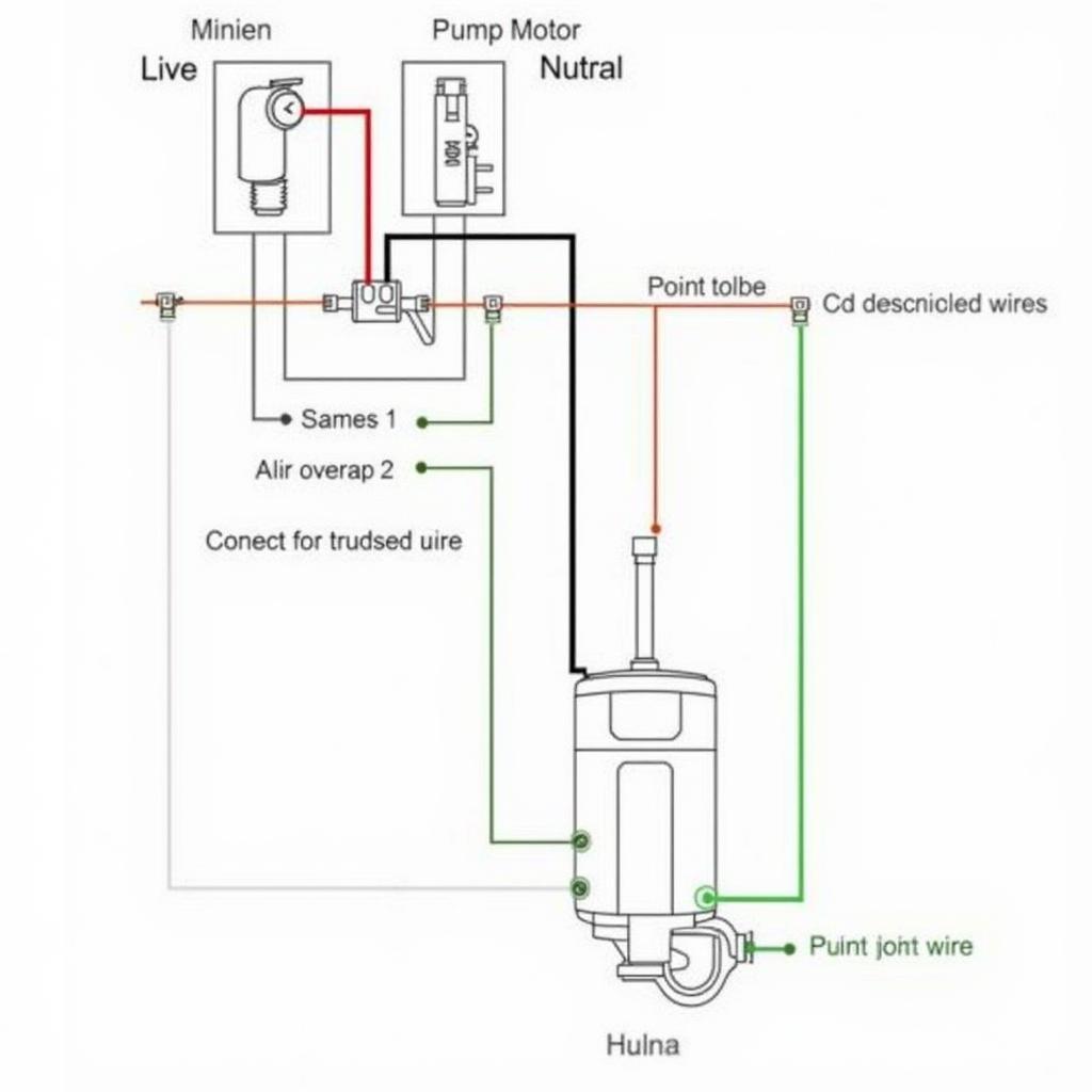 Sơ đồ đấu phao điện máy bơm 1 pha