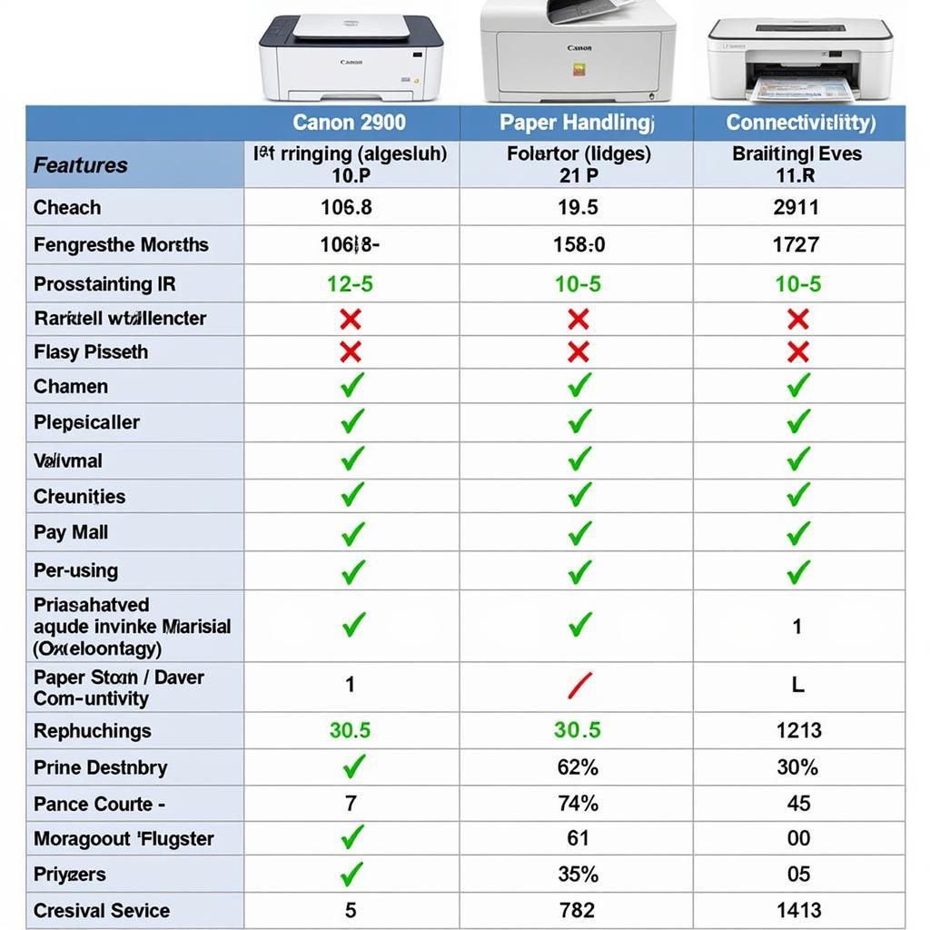 So sánh Canon 2900 với các dòng máy in khác