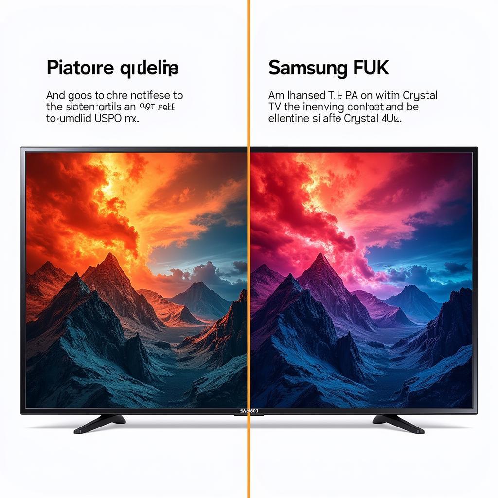 Công nghệ hình ảnh Crystal 4K trên tivi Samsung 55AU8000