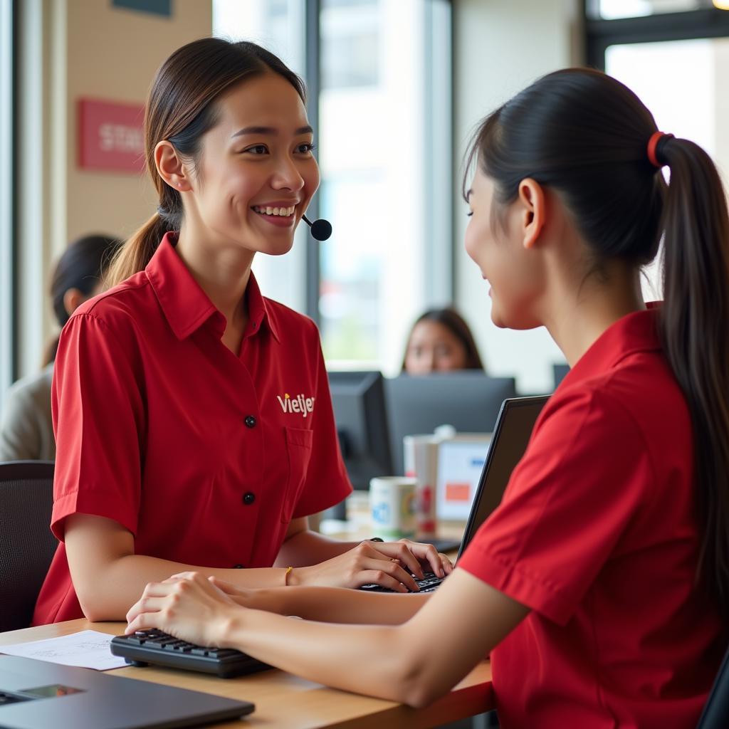 Tổng đài Vietjet hỗ trợ khách hàng